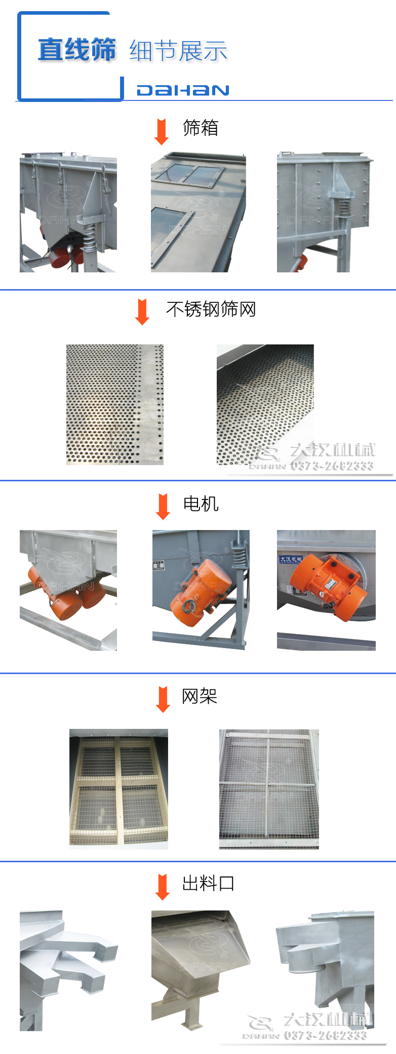 地皮菜直線振動篩細節